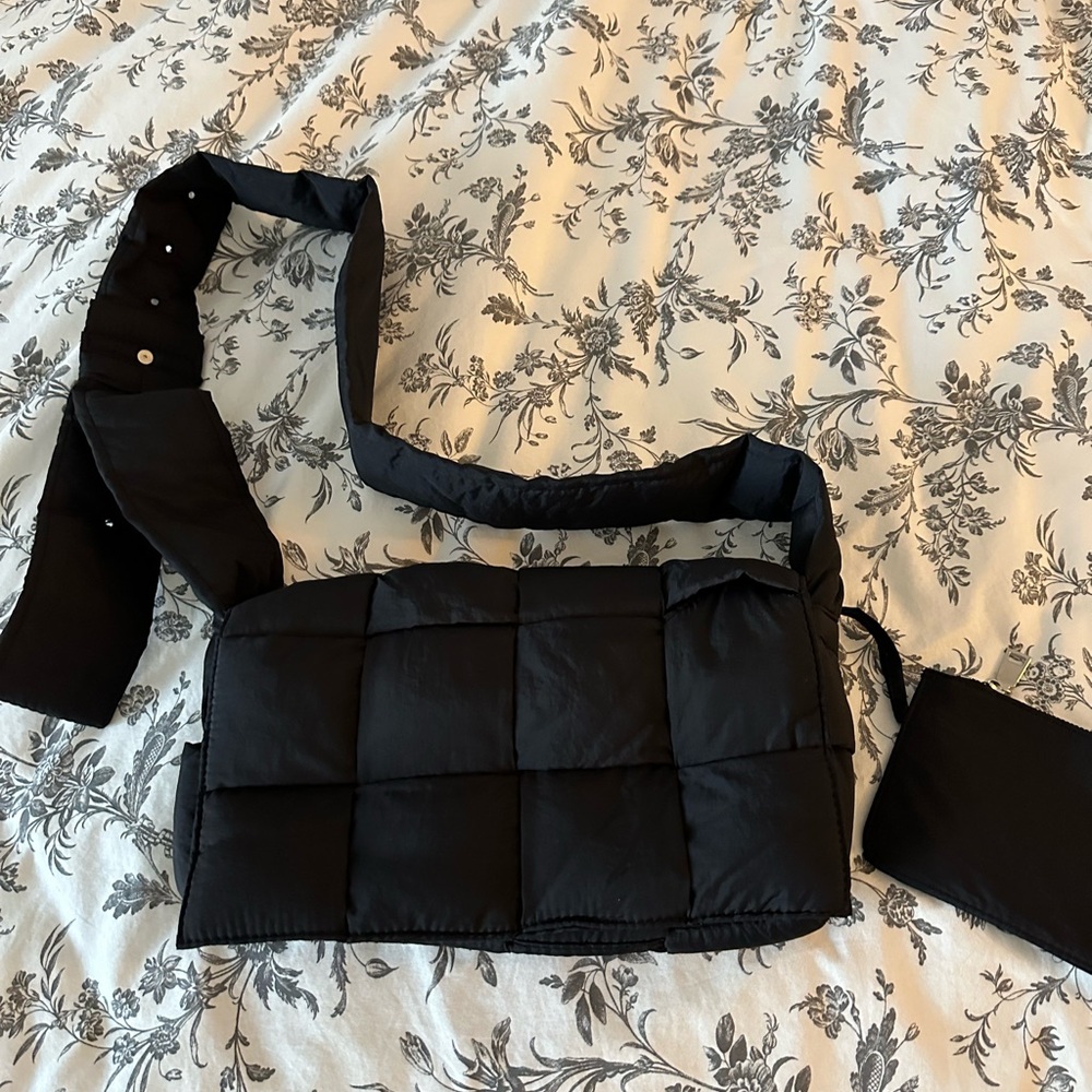 Nylon Woven Bag Never Worn With Pouch